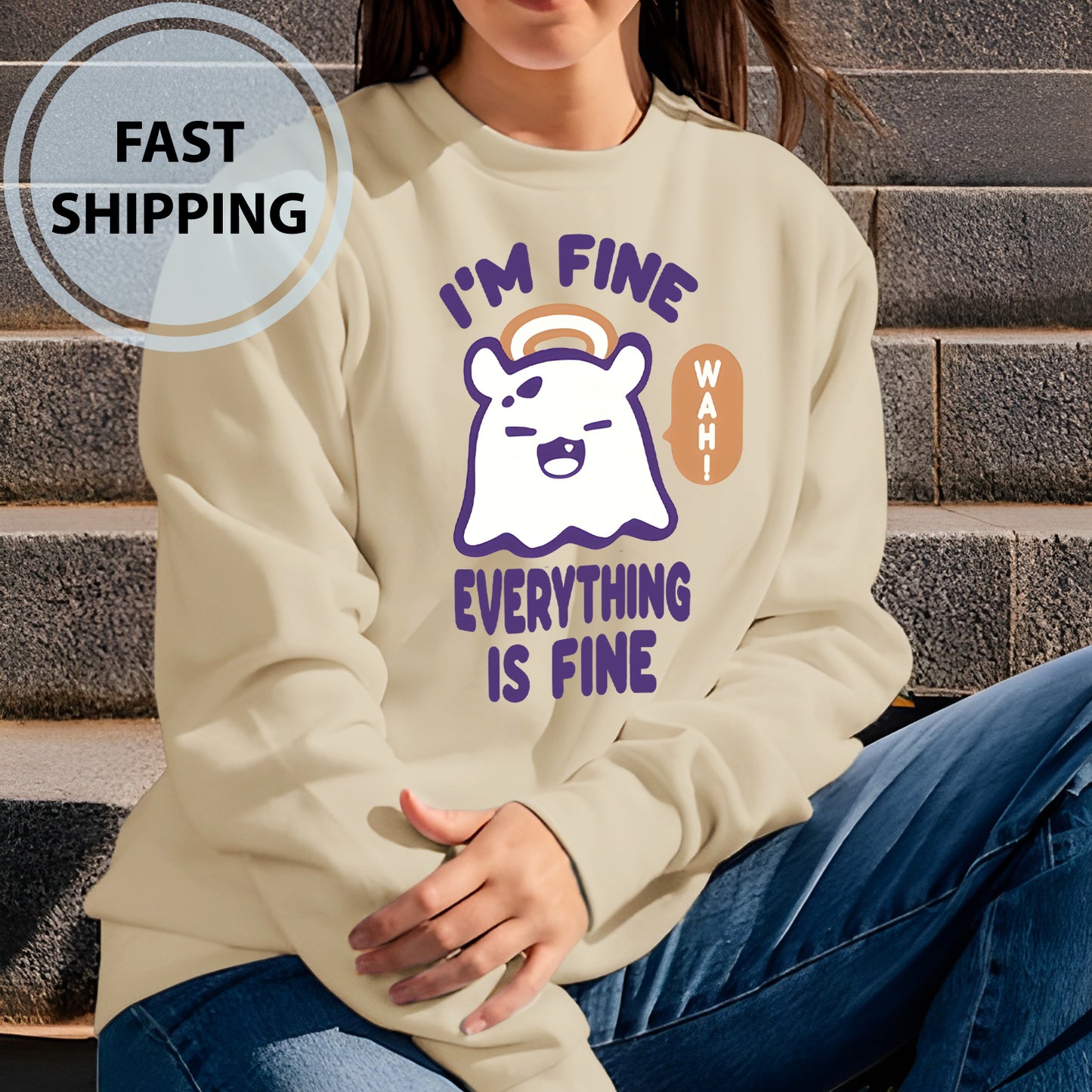 Takodachi Face Sweatshirt, Takodachi Ninomae Ina'nis Hoodie, Takodachi Hololive Vtuber Shirts, Unisex for Women and Men - GH00020