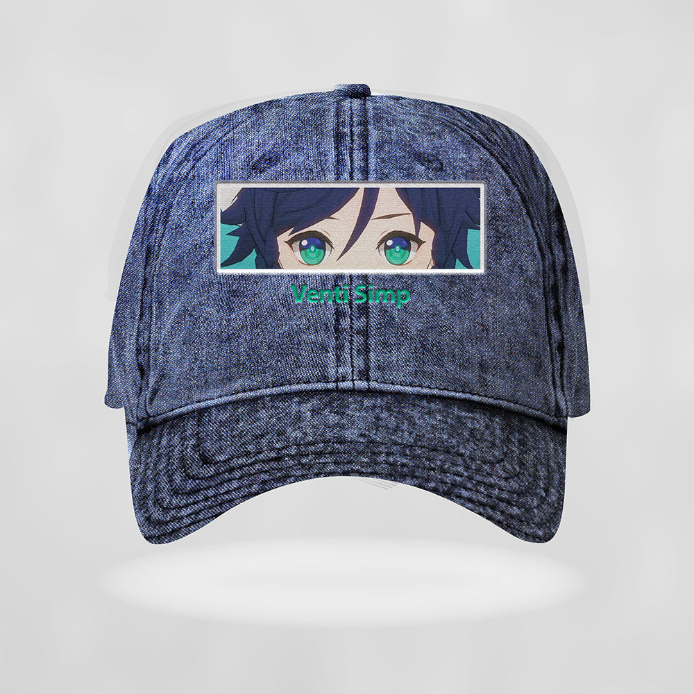 Venti Genshin Impact Embroided Hat, Genshin Impact Embroidery Hat, Christmas Gift, Birthday Gifts - EH0001