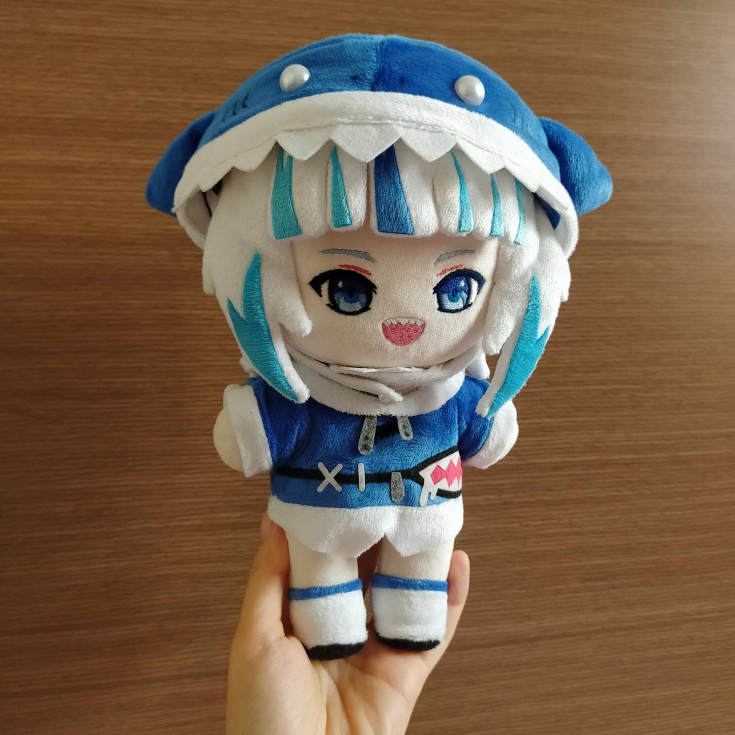 Gawr Gura Hololive EN Vtuber Embroidery Plush