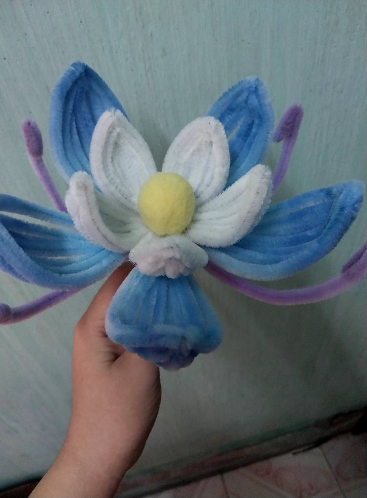 Genshin Inspired Flower, Handmade Flower Velvet Zinc
