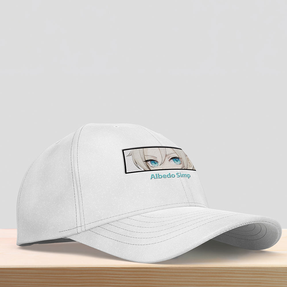 Albedo Genshin Impact Embroided Hat, Albedo Genshin Impact Embroidery Hat, Christmas Gift, Birthday Gift - EH0005