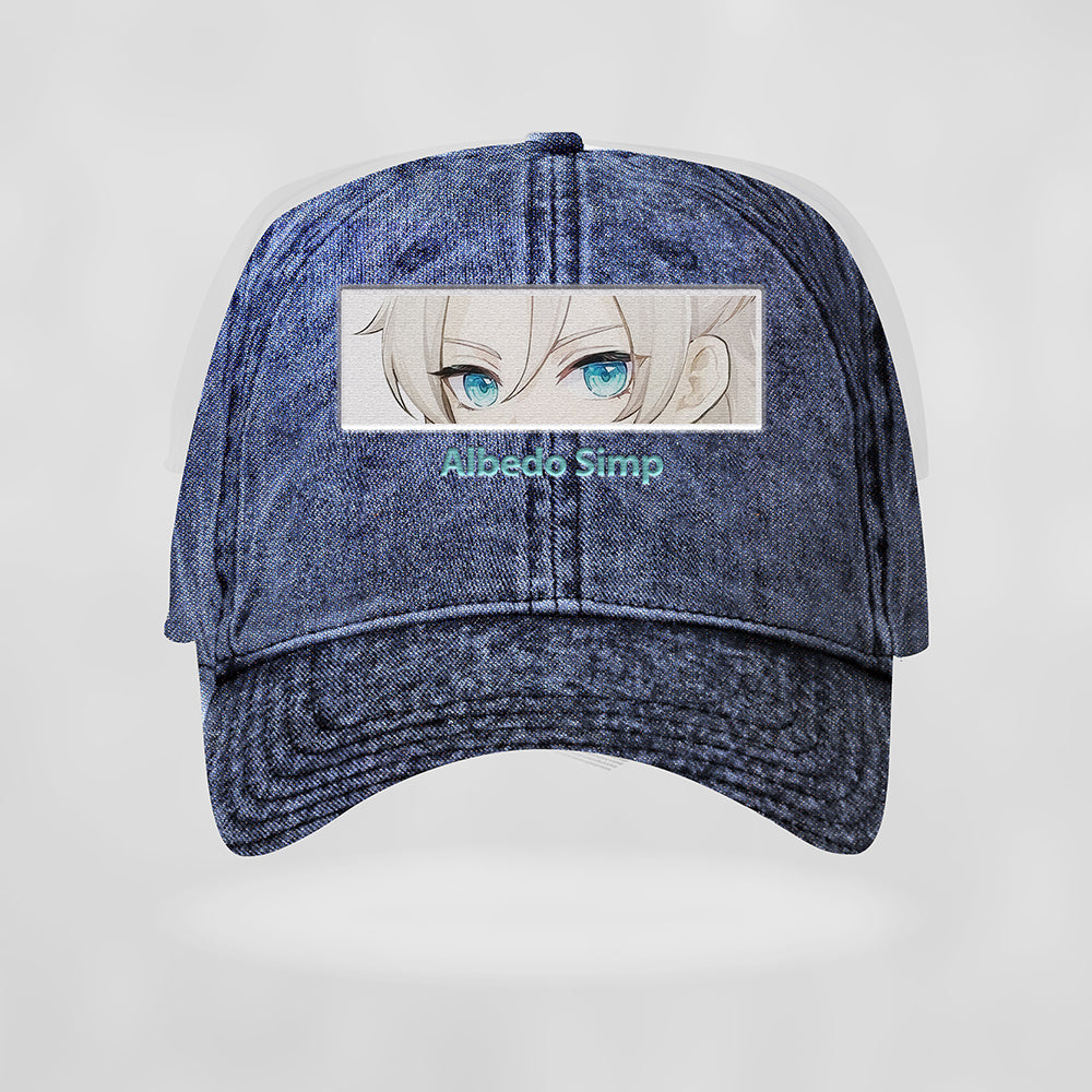 Albedo Genshin Impact Embroided Hat, Albedo Genshin Impact Embroidery Hat, Christmas Gift, Birthday Gift - EH0005