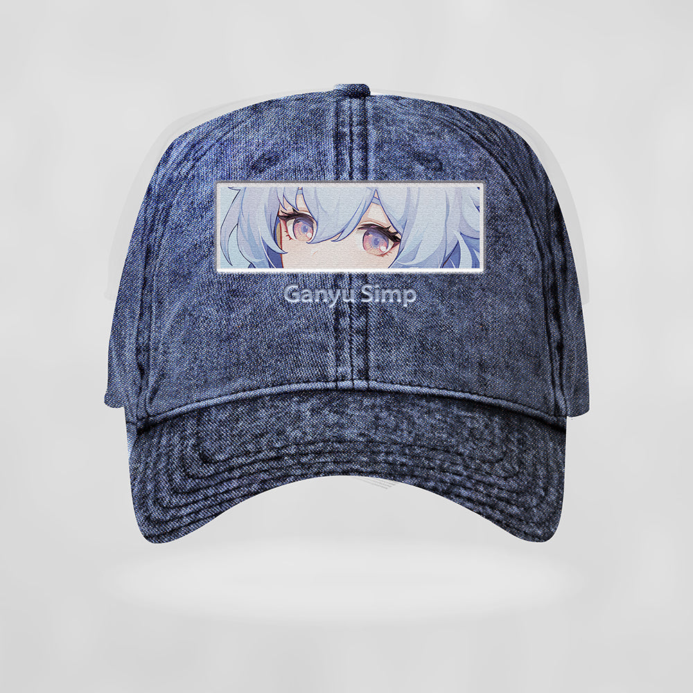Ganyu Genshin Impact Embroided Hat, Ganyu Genshin Impact Embroidery Hat, Christmas Gift, Birthday Gifts - EH0006