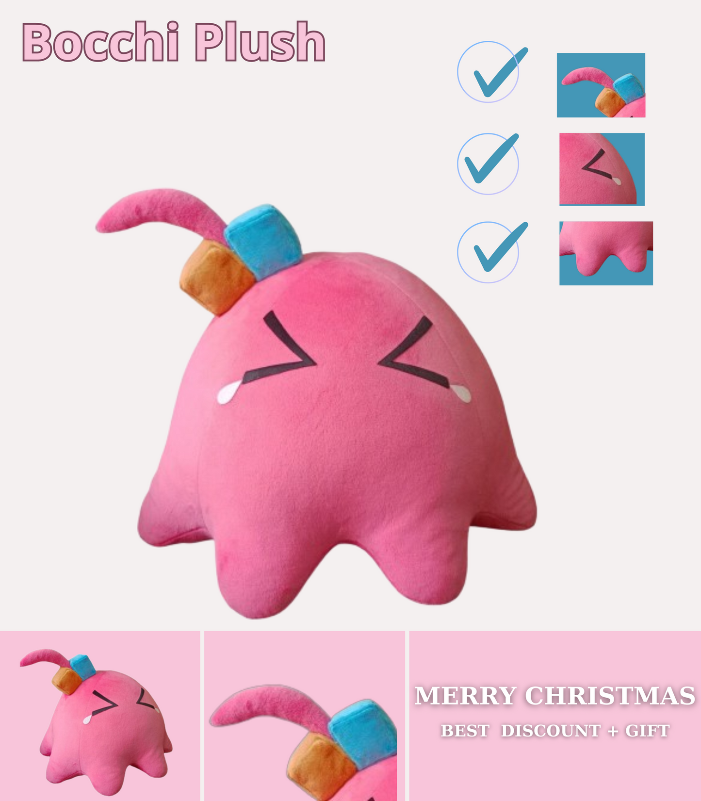 Hitori Gotoh Lonely Rocker Bocchi The Rock Plush