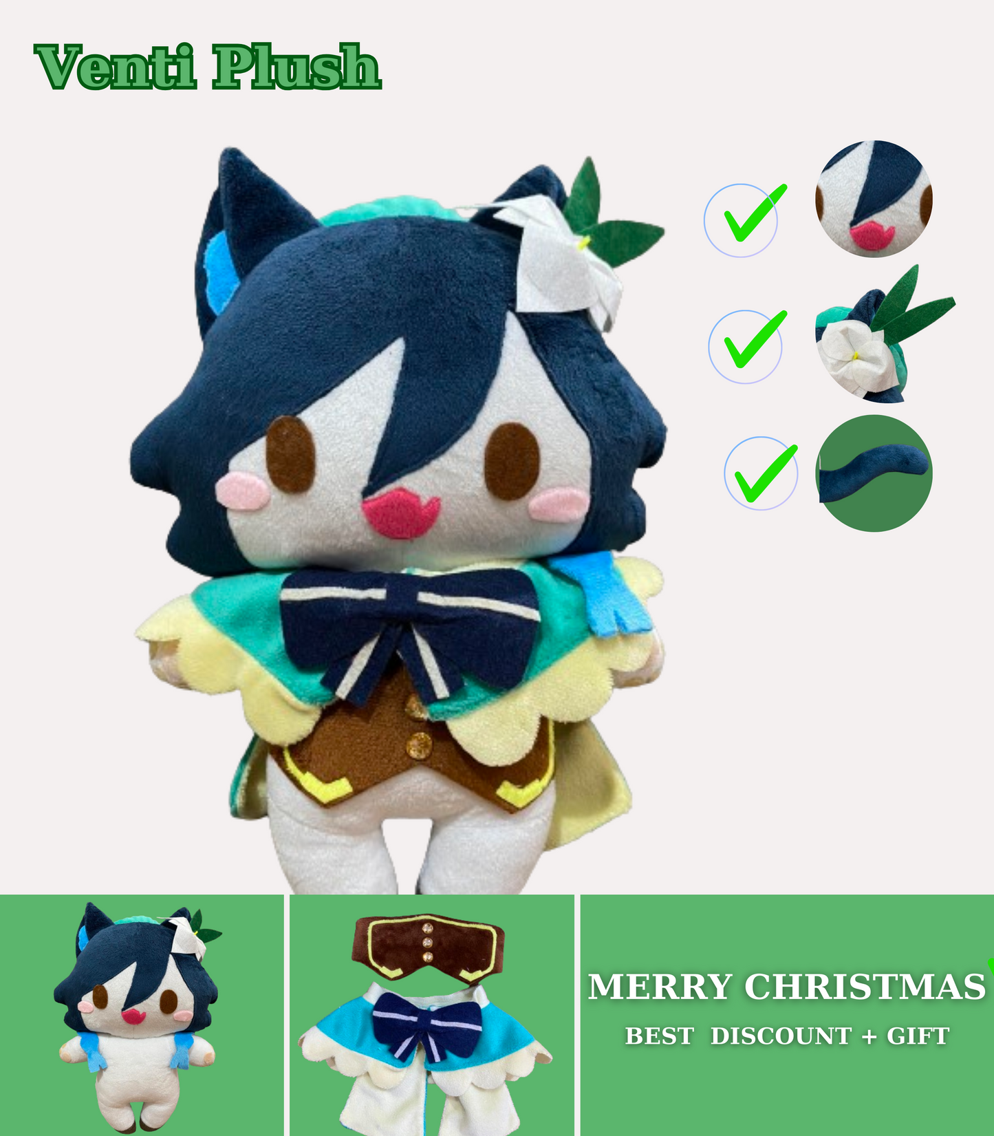 Venti Genshin Impact Plush