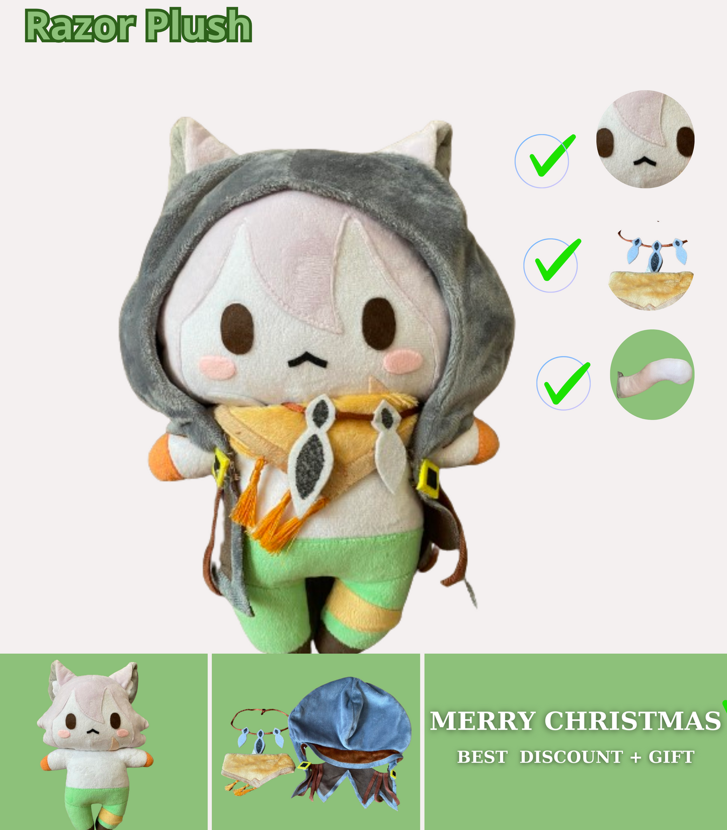 Razor Genshin Impact Plush
