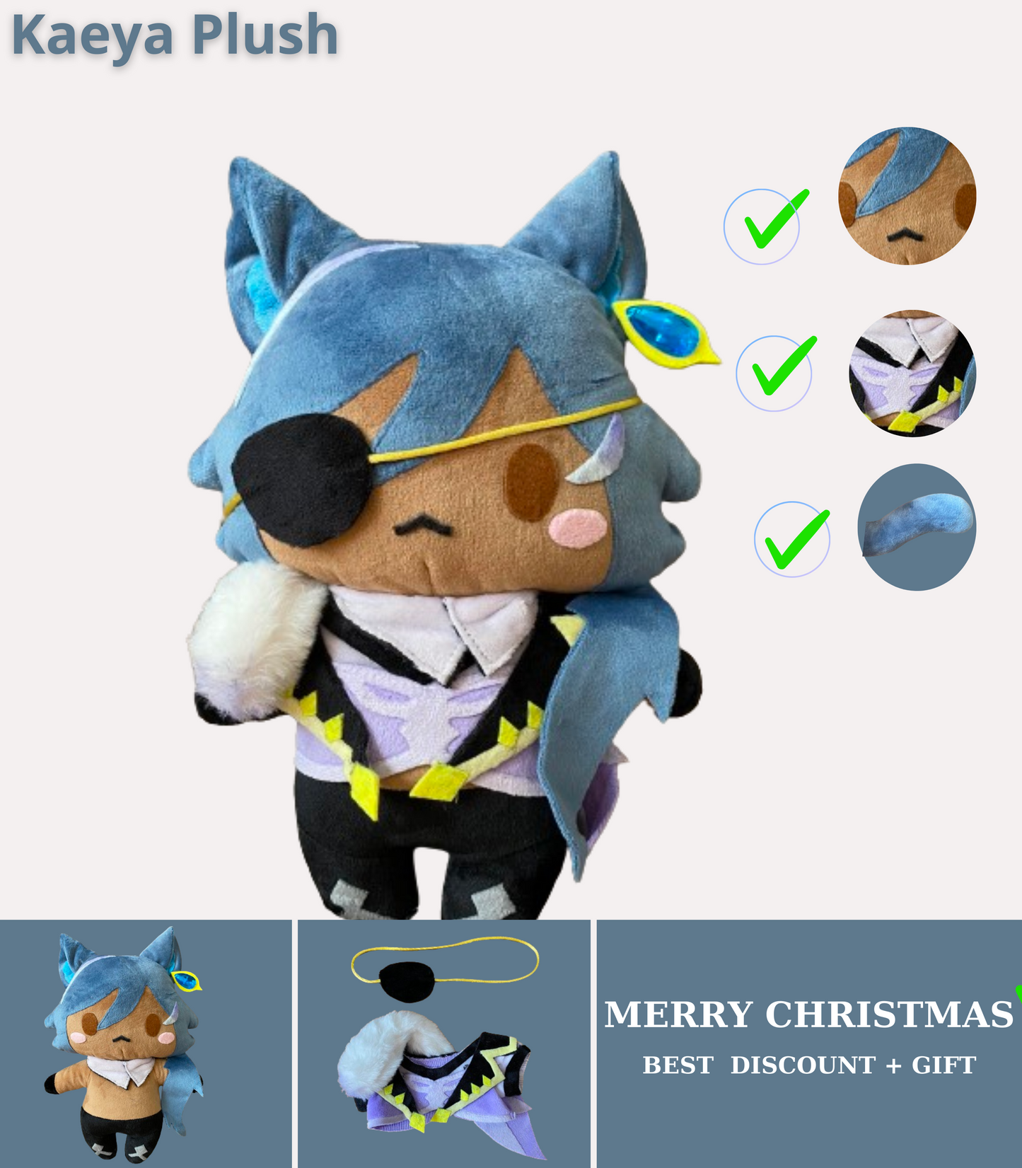 Kaeya Genshin Impact Plush