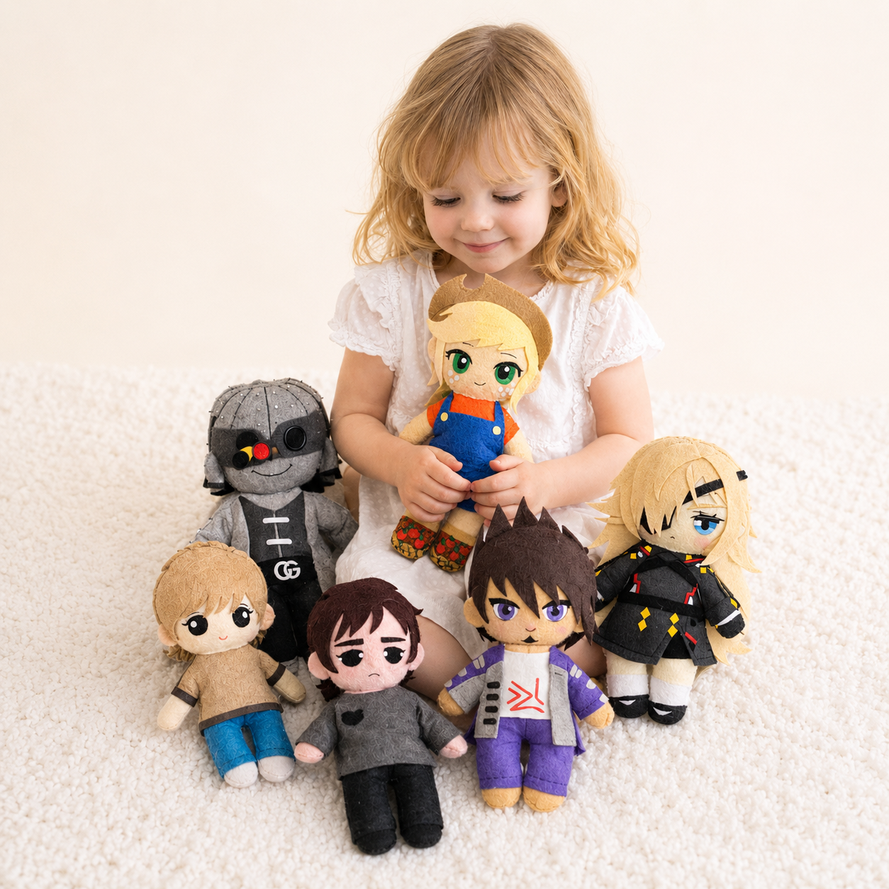 Custom Felt Doll from Your Character | Handmade Plush Gift