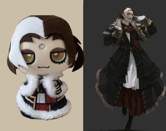 Final Fantasy XIV Plush, Hades Plushie, Emet Selch Plush, FFXIV Hades Ancient, FF14 Keychain, FF14 Bag Charm, FFXIV Hades keychain - GI0035