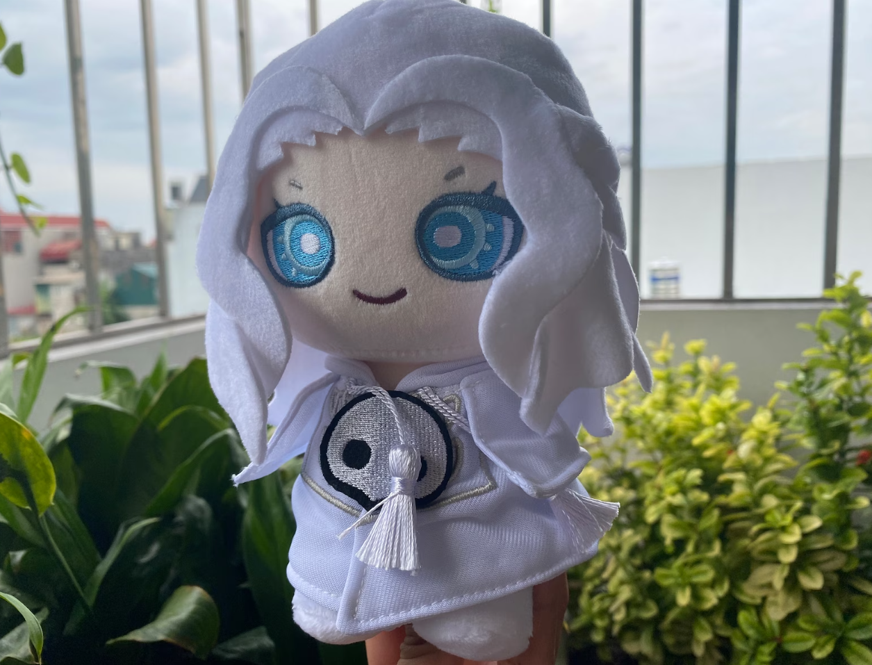 Final Fantasy XIV Plush, Venat Plushie, Hydaelyn Plush, FFXIV Azem Ancient, FF14 Keychain, FF14 Bag Charm, Lady of the Light - GI0036