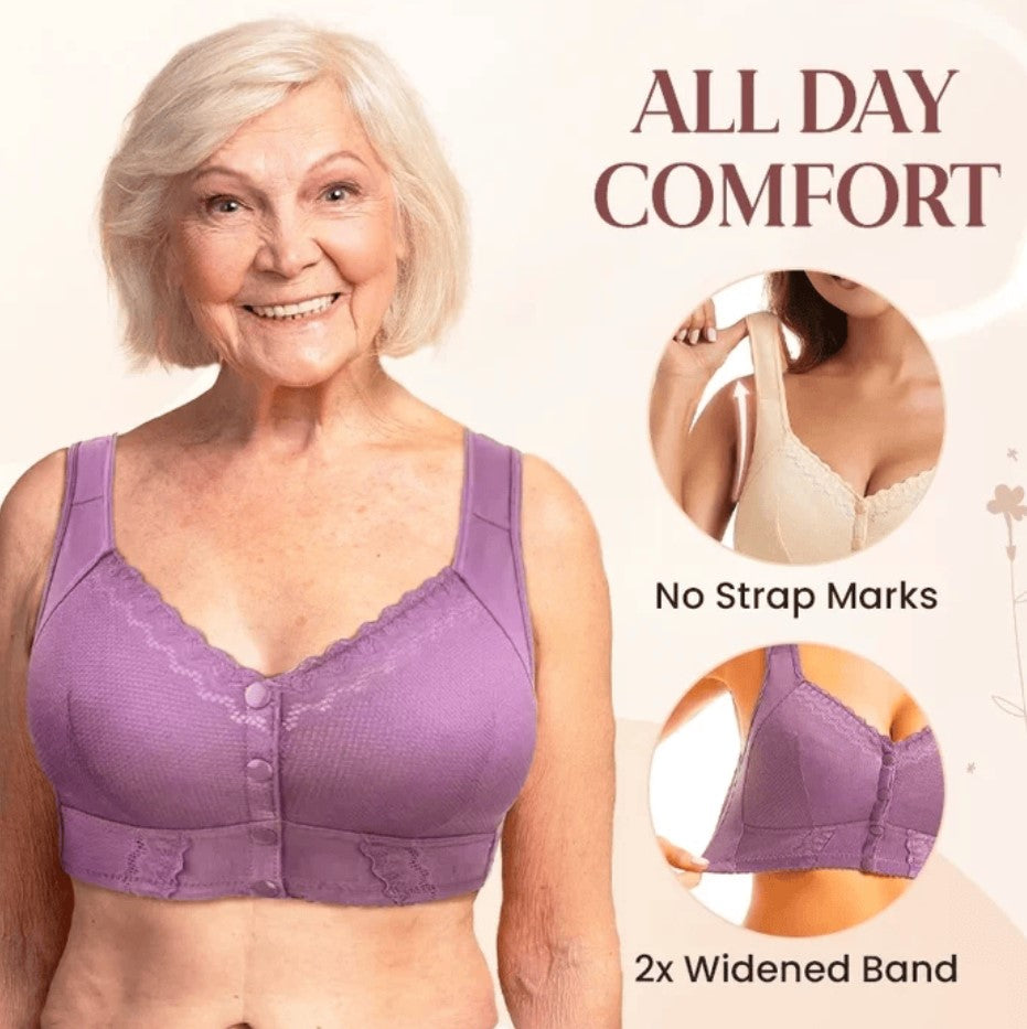 🎁 2025 Mother’s Day Special 🌸New Front Closure Breathable Bra for Seniors - BUY 3 GET 1 FREE 🎁