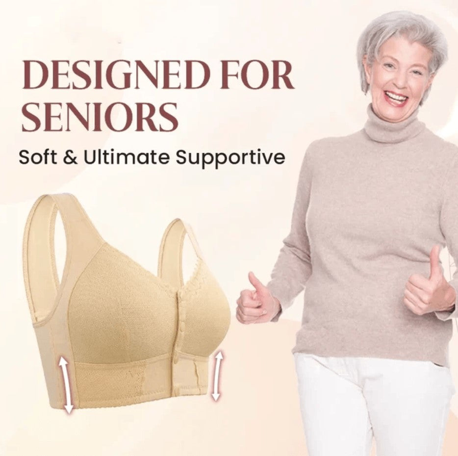 🎁 2025 Mother’s Day Special 🌸New Front Closure Breathable Bra for Seniors - BUY 3 GET 1 FREE 🎁