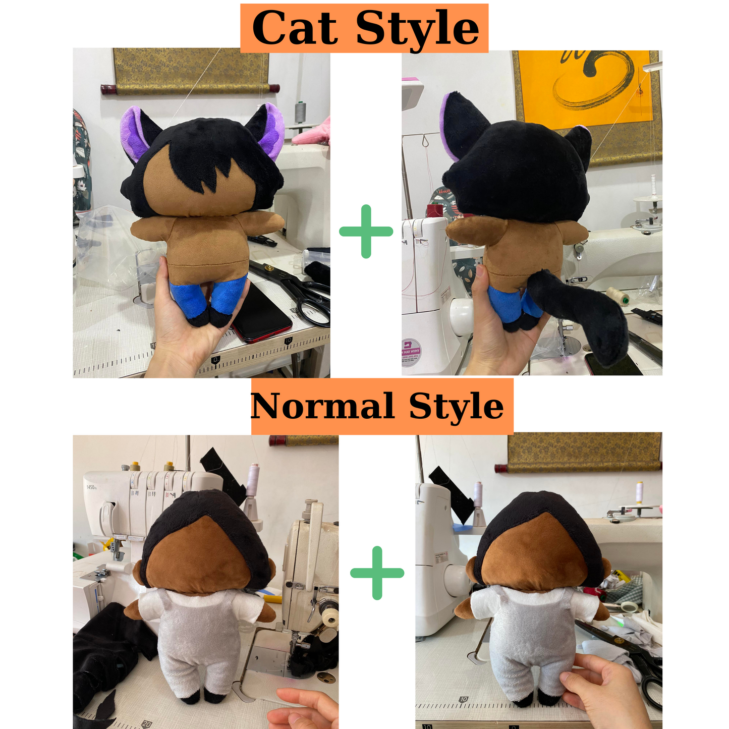 Custom Doll Plush from Photos, Drawing