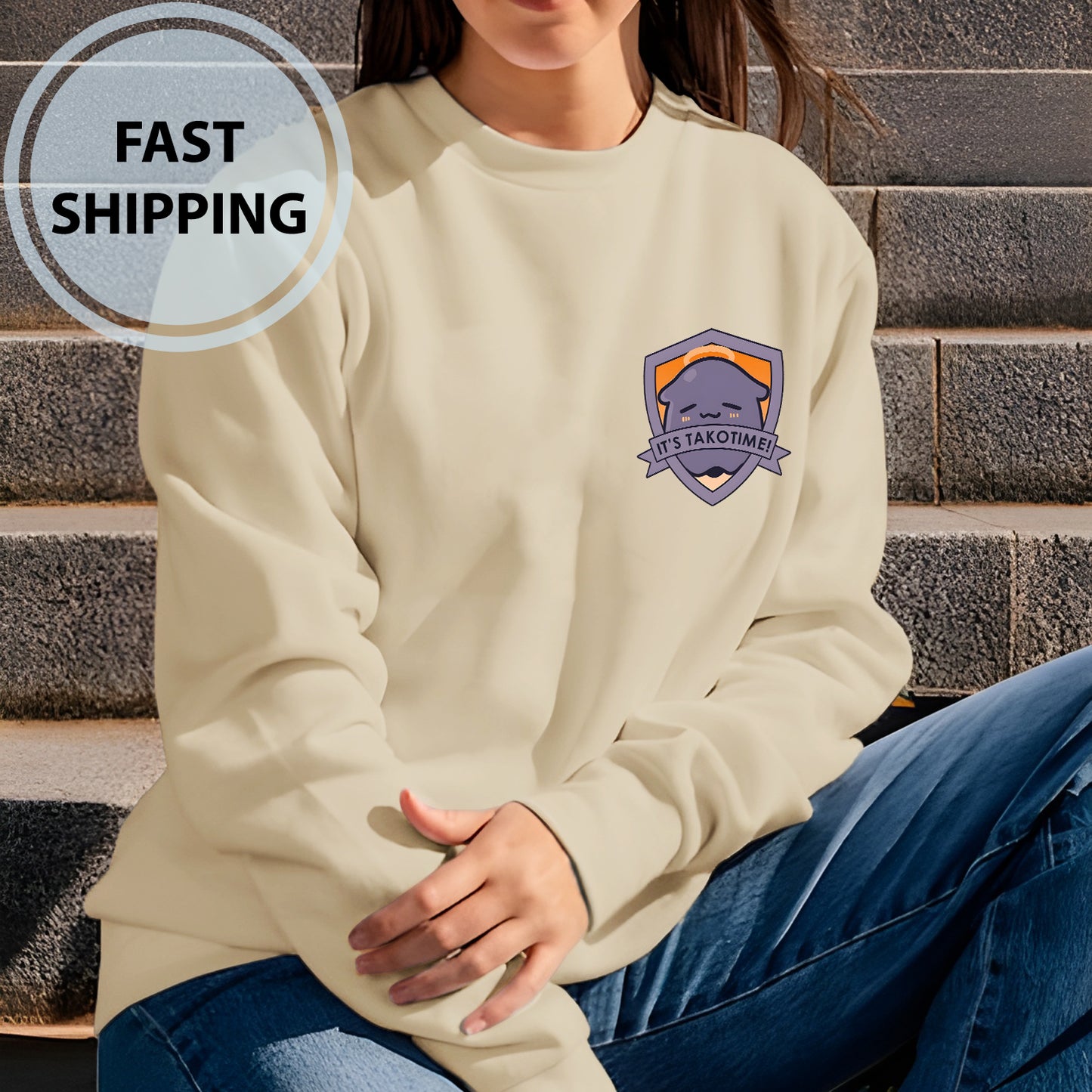It's Takotime Shirts, Takodachi Face Sweatshirt, Takodachi Ninomae Ina'nis Hoodie, Takodachi Hololive Vtuber Shirts, Unisex for Women and Men -  GH00020