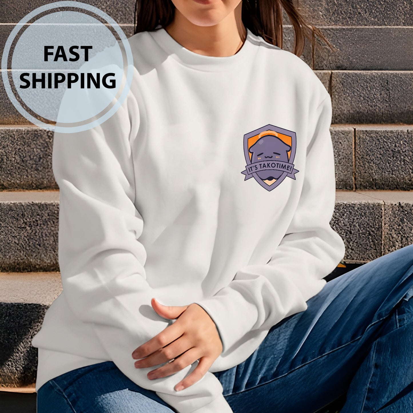 It's Takotime Shirts, Takodachi Face Sweatshirt, Takodachi Ninomae Ina'nis Hoodie, Takodachi Hololive Vtuber Shirts, Unisex for Women and Men -  GH00020