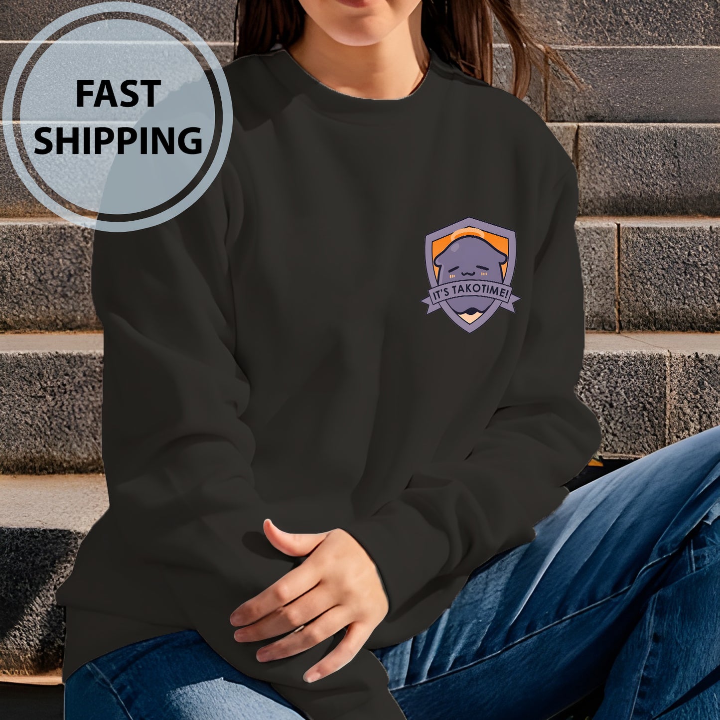 It's Takotime Shirts, Takodachi Face Sweatshirt, Takodachi Ninomae Ina'nis Hoodie, Takodachi Hololive Vtuber Shirts, Unisex for Women and Men -  GH00020