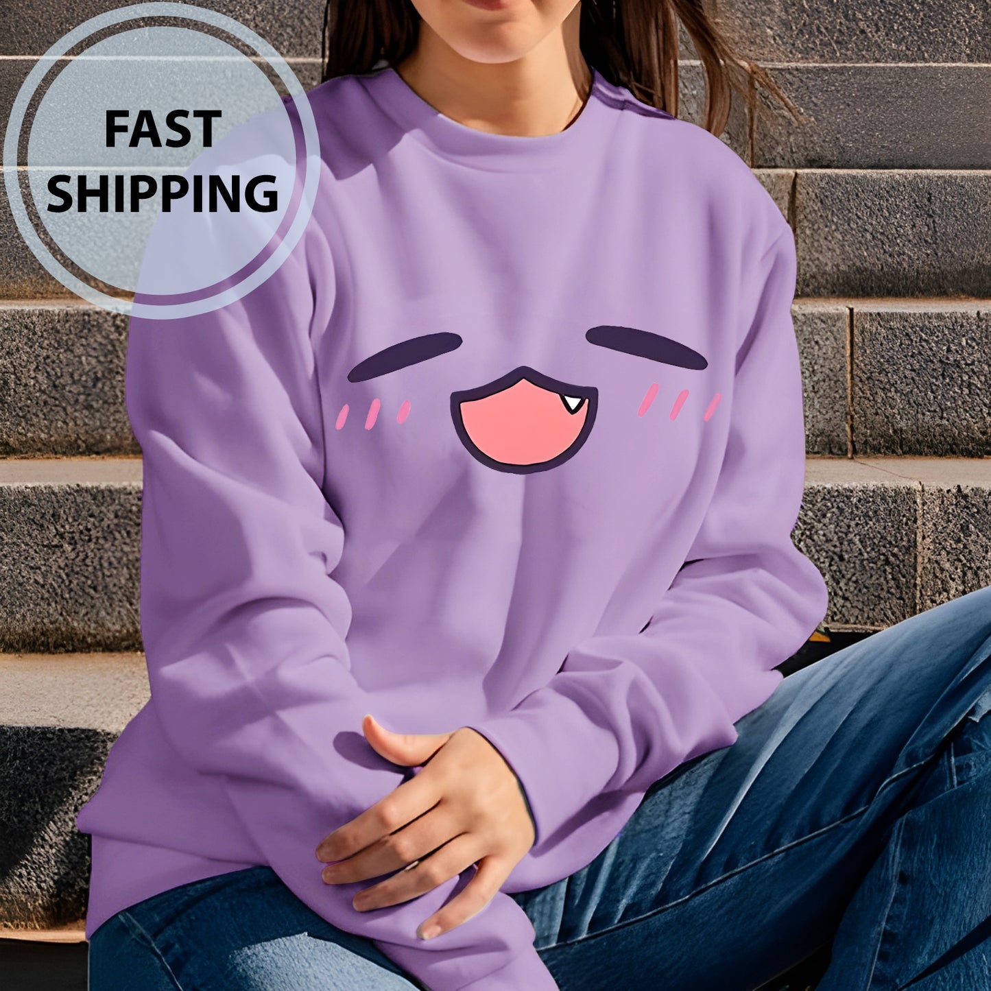 Takodachi Face Sweatshirt, Takodachi Ninomae Ina'nis Hoodie, Takodachi Hololive Vtuber Shirts, Unisex for Women and Men -  GH00020
