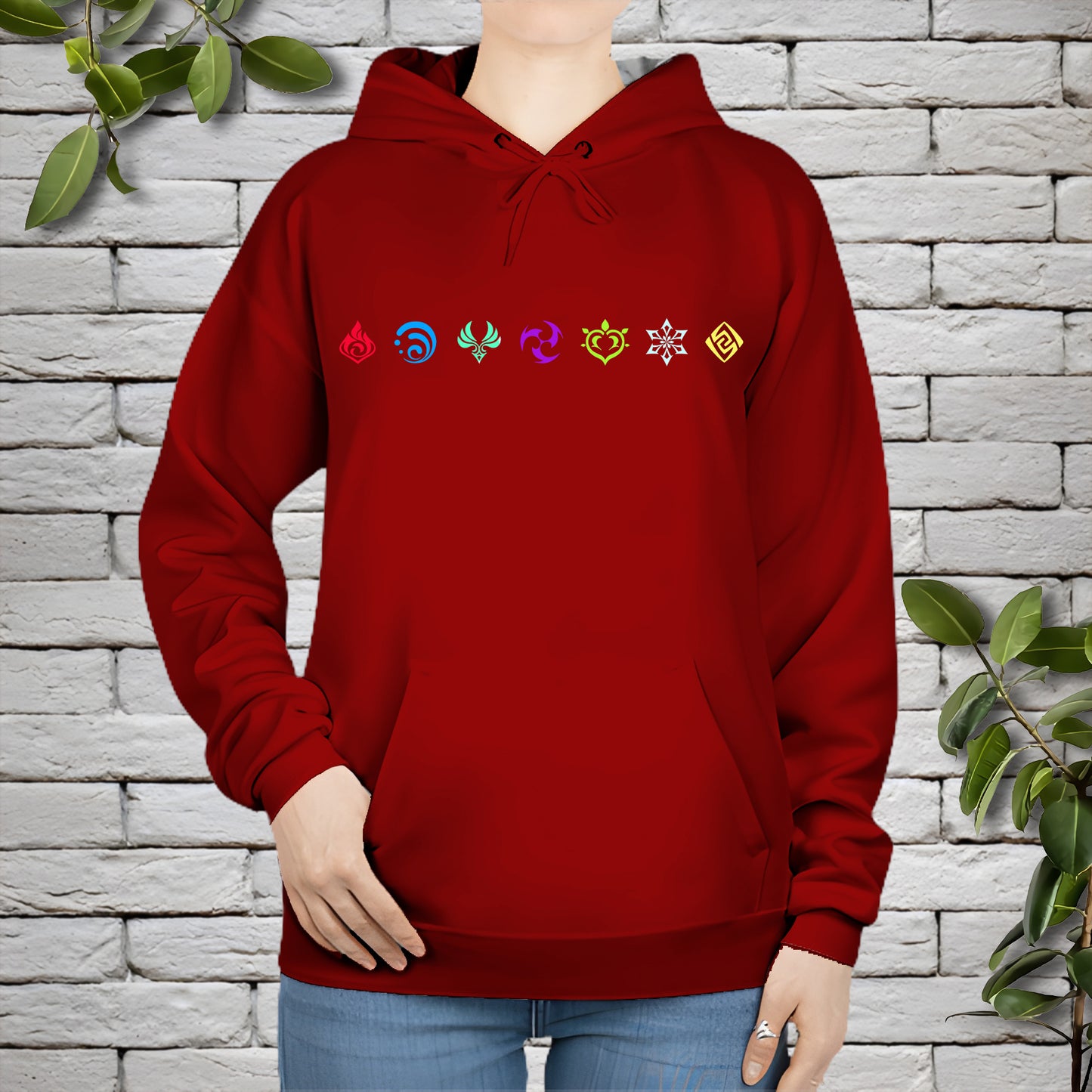 Genshin Impact Elements ,Genshin Impact Hoodie for Men and Women, Genshin Impact Unisex -  GH0002