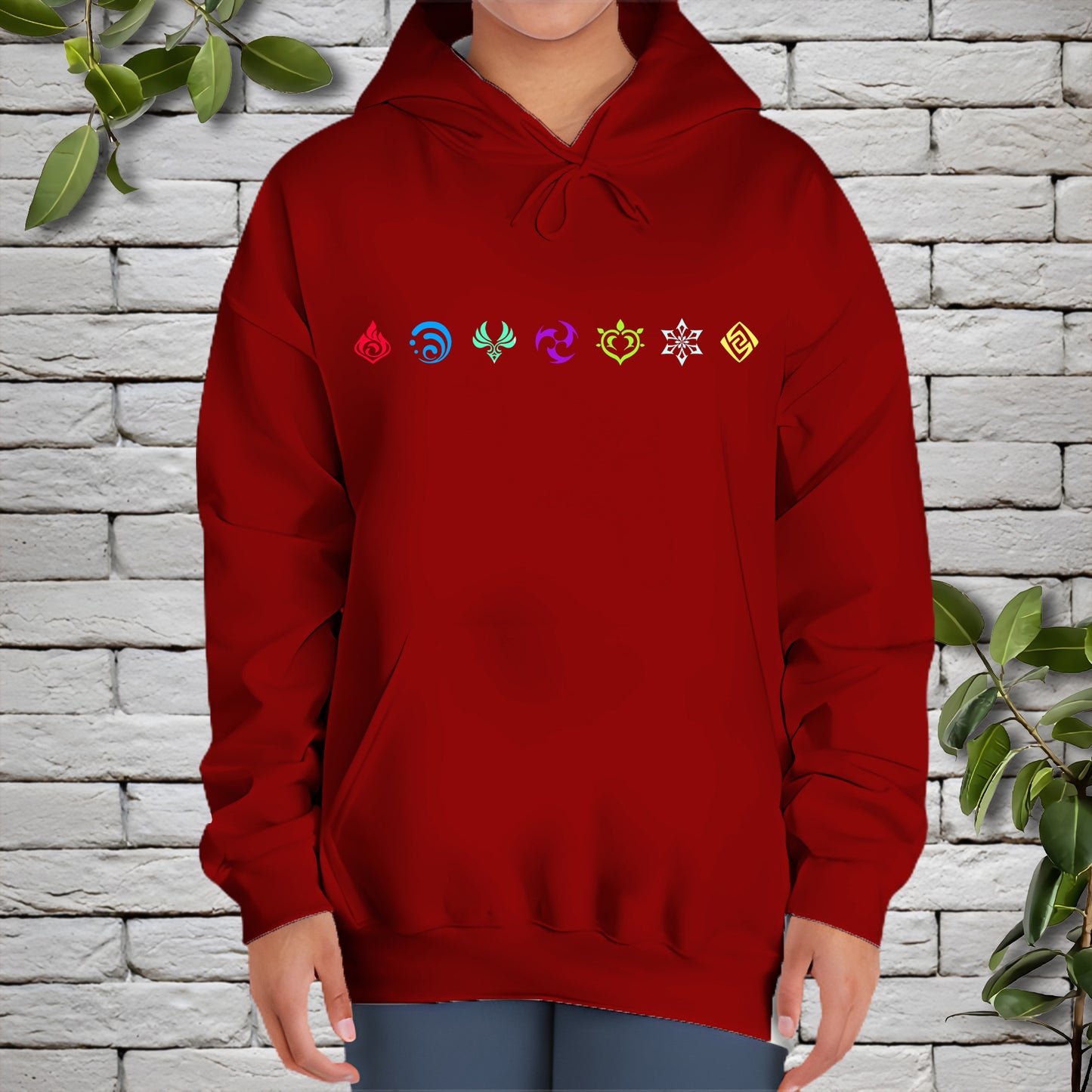 Genshin Impact Elements ,Genshin Impact Hoodie for Men and Women, Genshin Impact Unisex -  GH0002